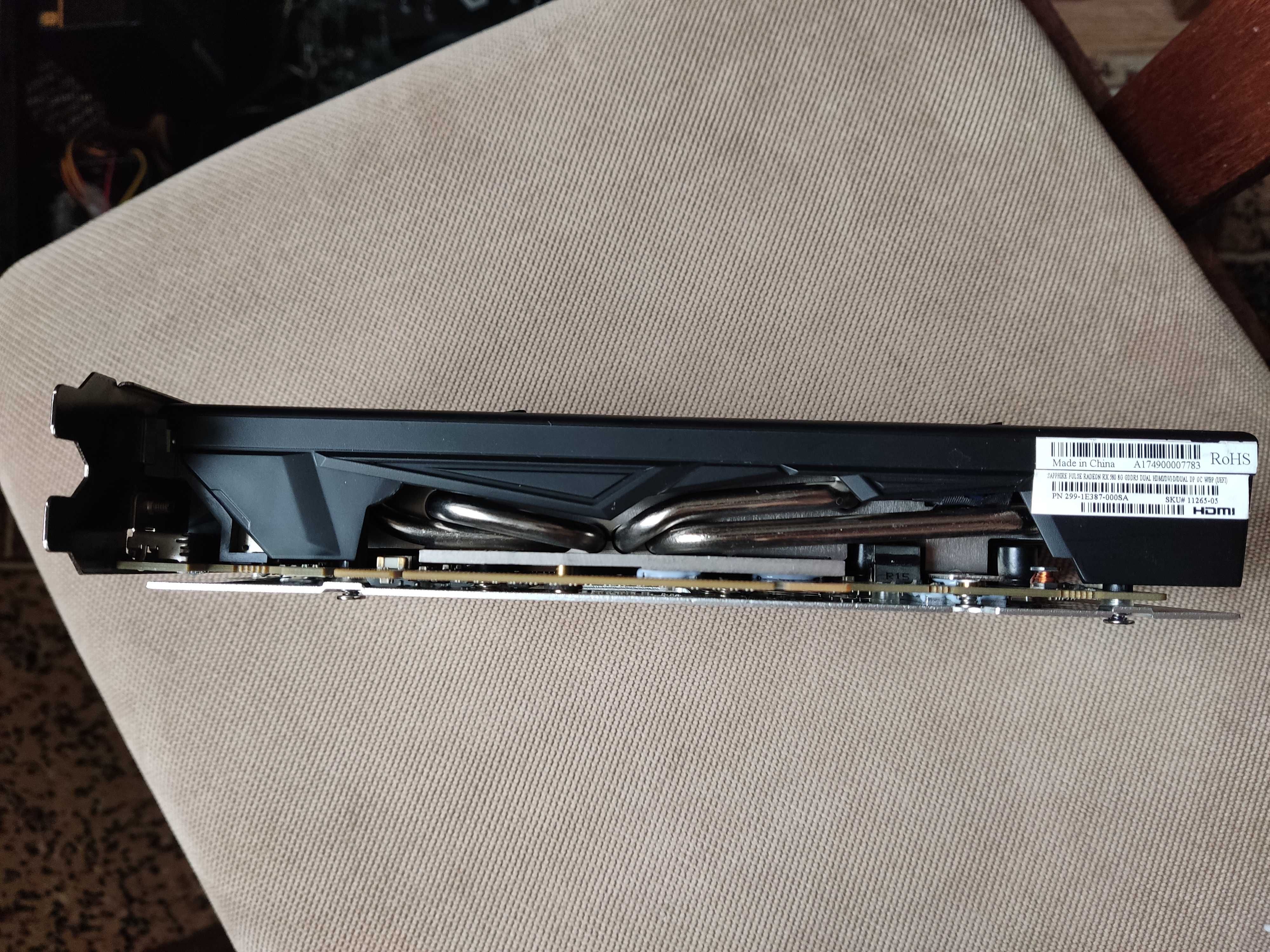 Видеокарта Sapphire Pulse RX 580 8 Gb. Обслужена