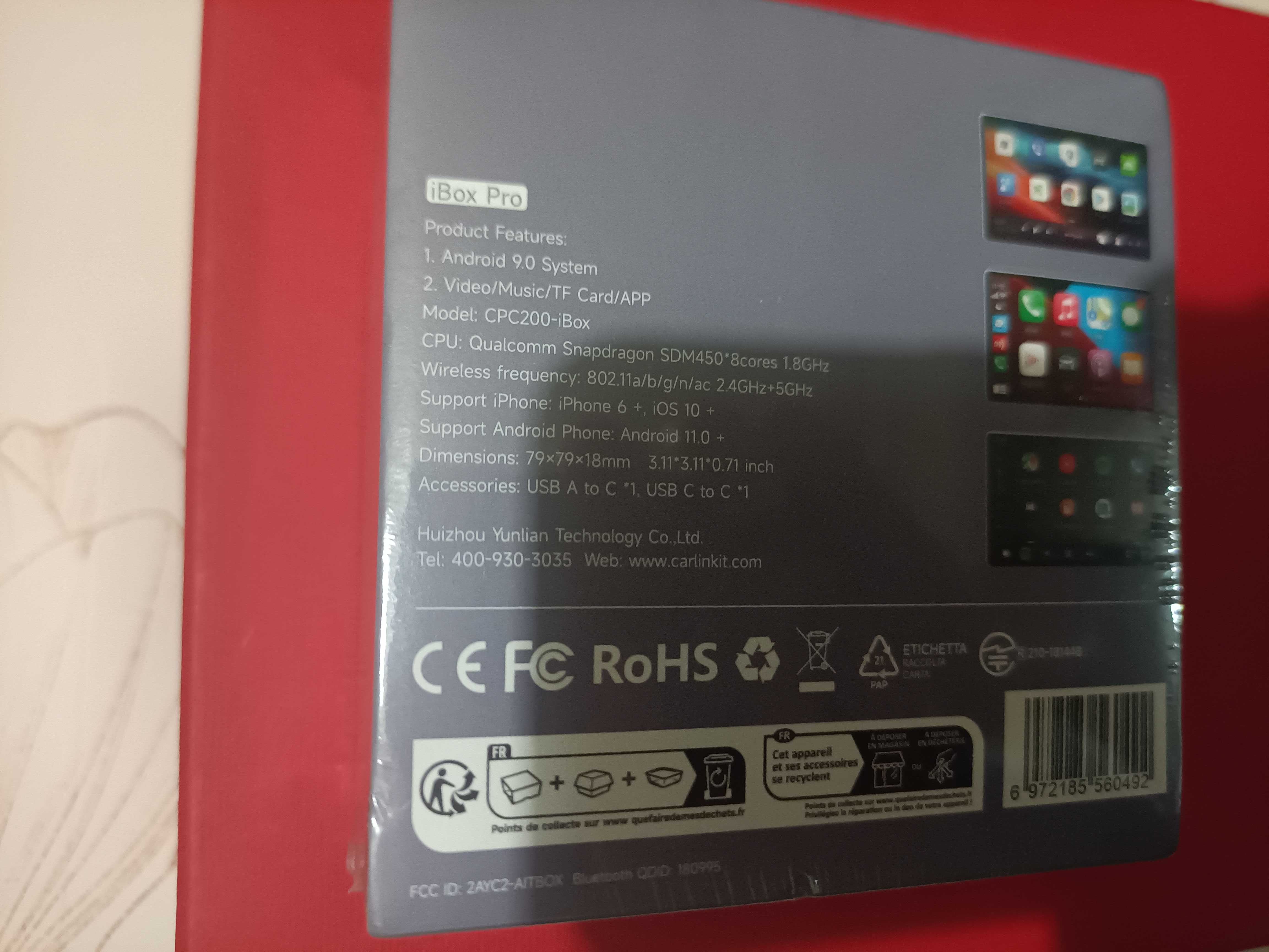 4/64 Гб Android Auto Box 4G Carlinkit 8 ядер Безпровідний Карлинкит