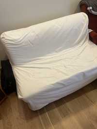 Sofa cama IKEA com cobertura branca