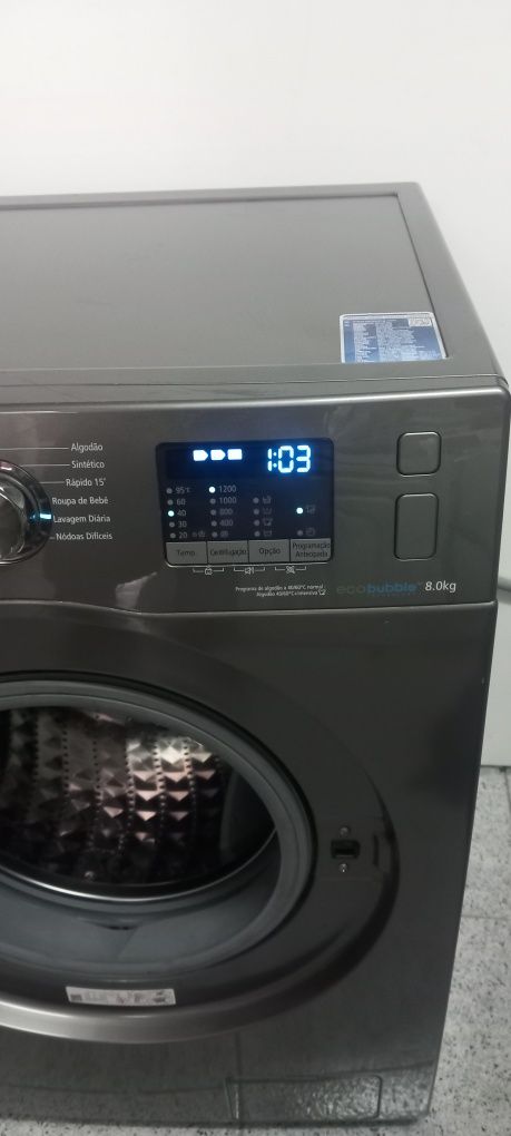 Máquina lavar roupa Samsung eco bubble 8kg, com entrega