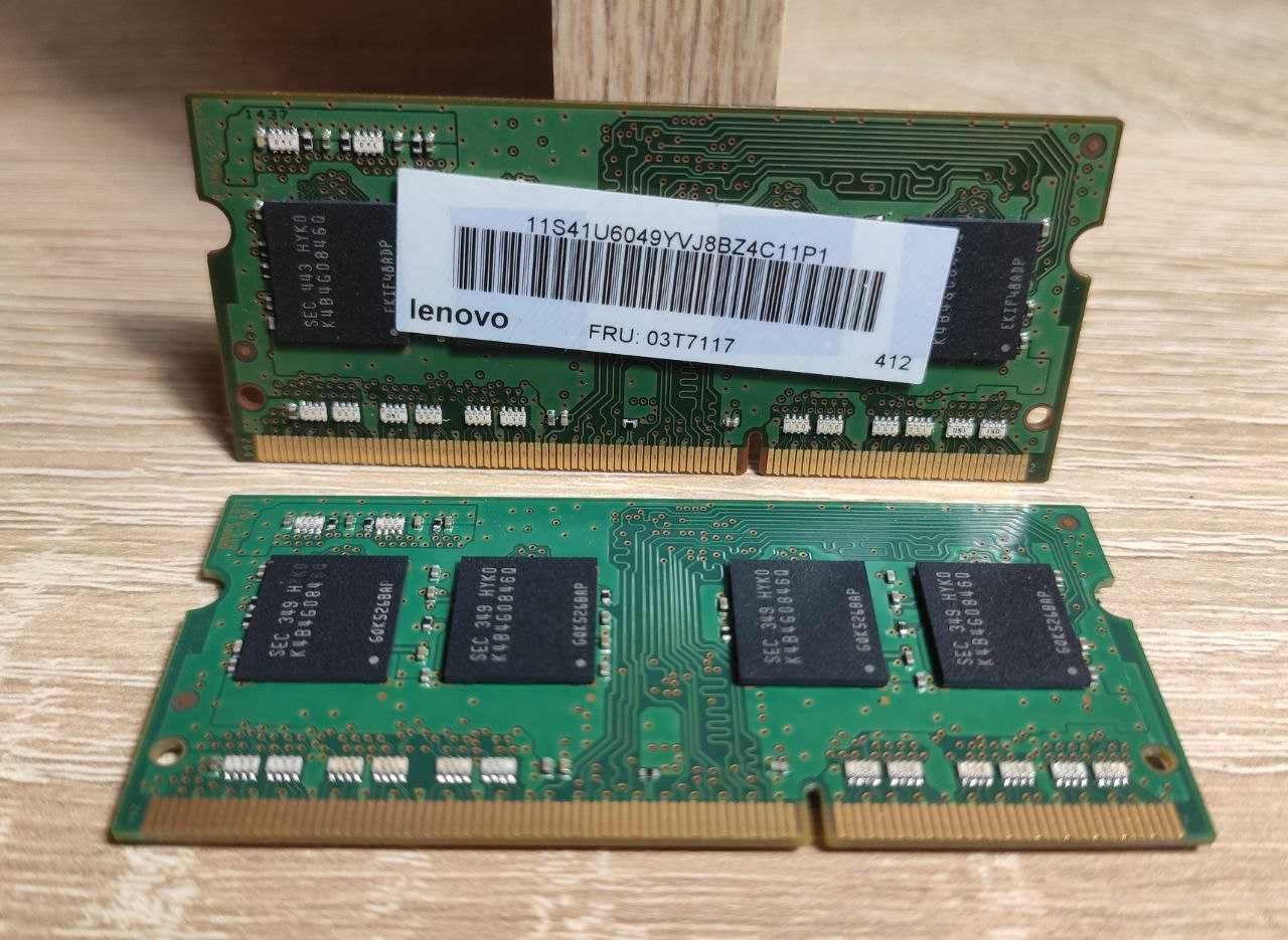 8gb 1600mhz ddr3 (комплект 4+4) в ноут/неттоп