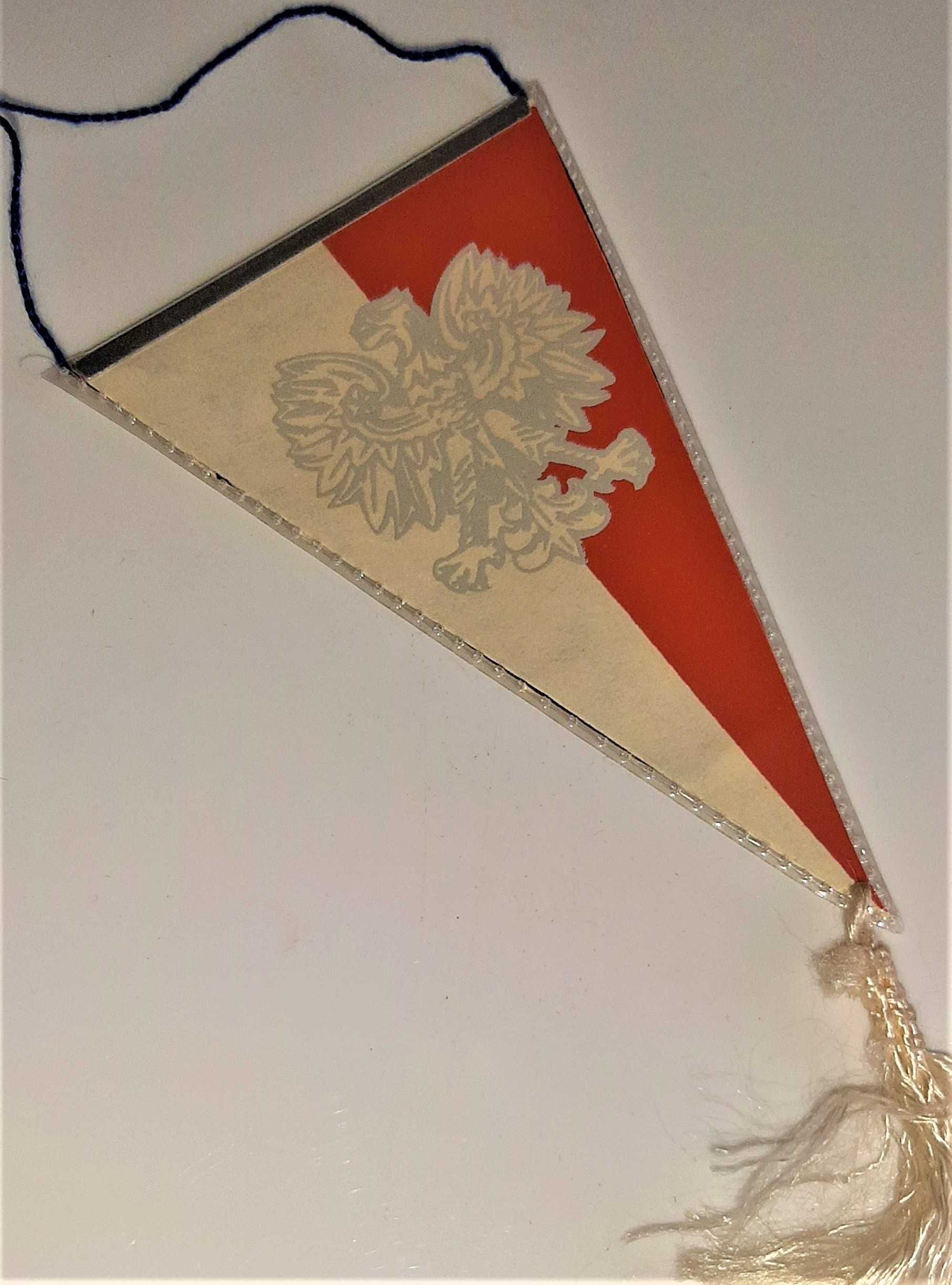 Proporczyk Sucha Herb Polska Flaga Orzeł bez korony