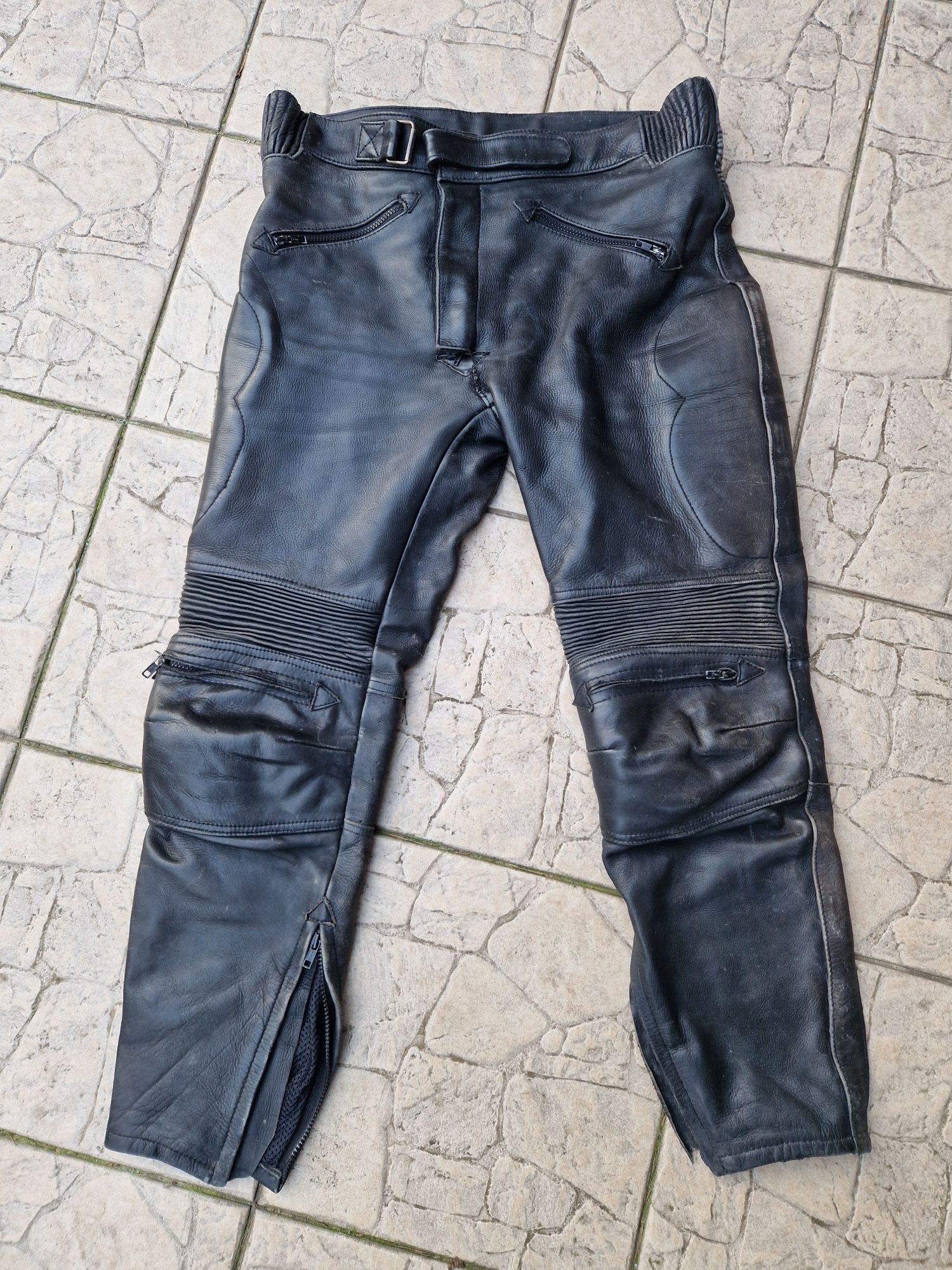 Modeka WULF tekstylne spodnie motocyklowe 3xl oraz skórzane r38
