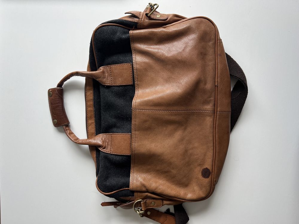 Torba skórzana Massimo Dutti