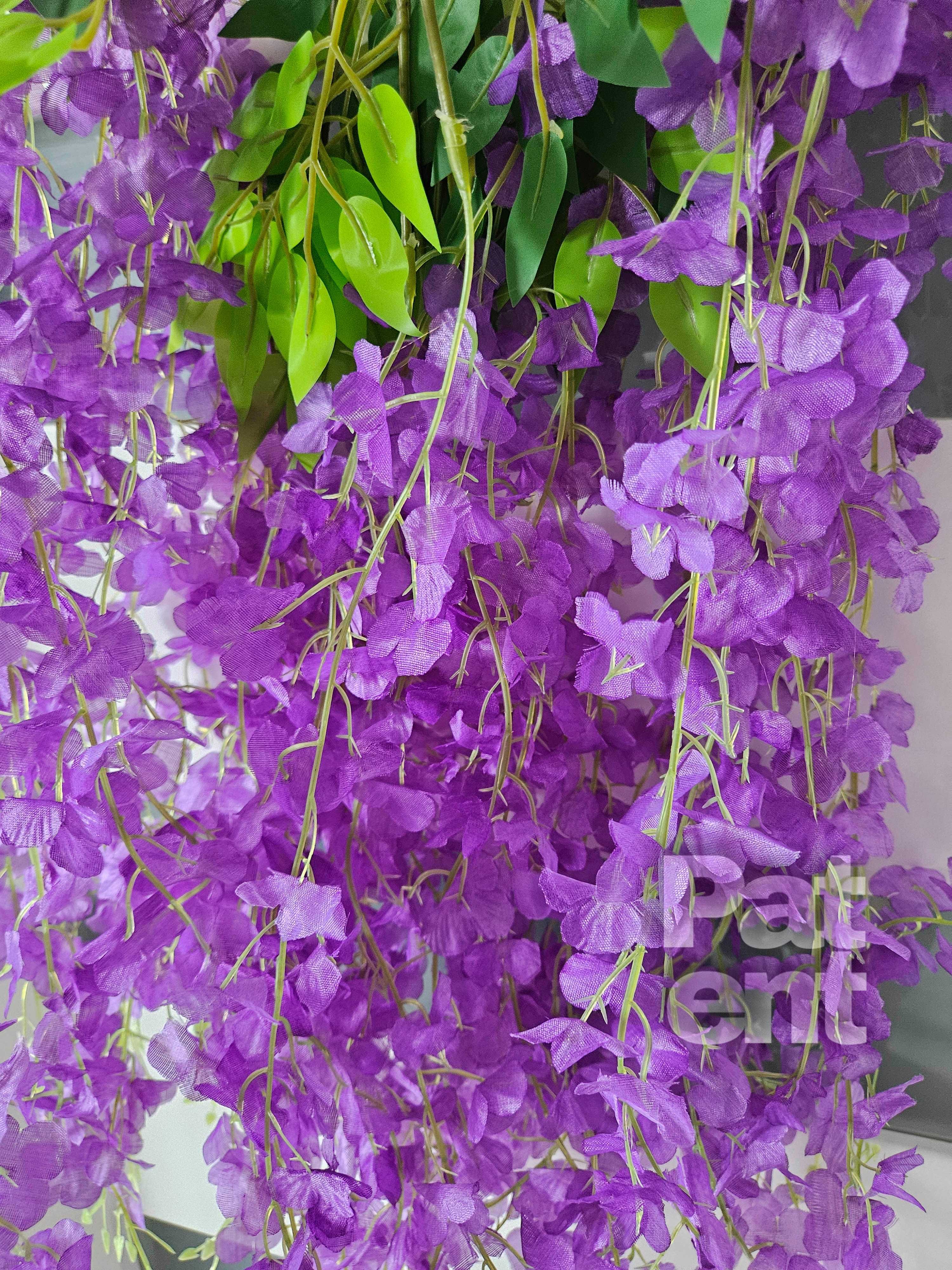 Wisteria fioletowa glicynia sztuczna girlanda dekoracja 12 sztuk
