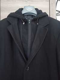 Płaszcz męski czarny XL