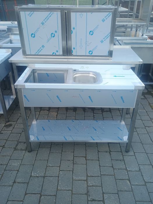 Zlew Gastronomiczny 2 komorowy 120x50