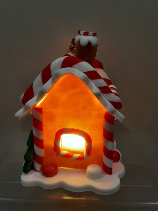 Casinha de gengibre com Led