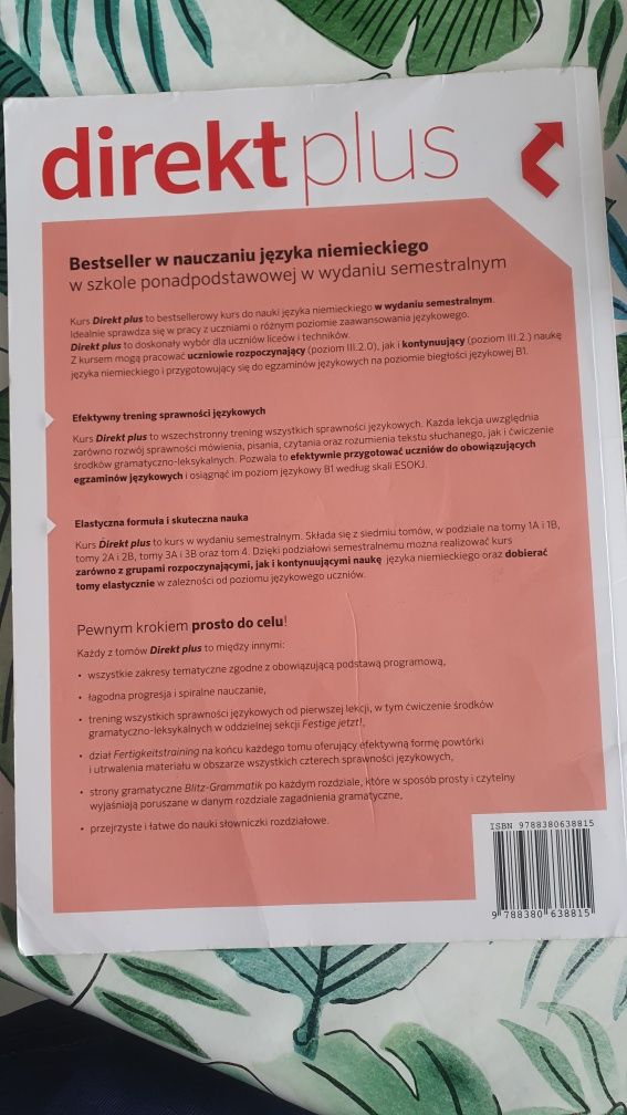 Direkt plus ,książka do J. niemieckiego kl.1, technikum