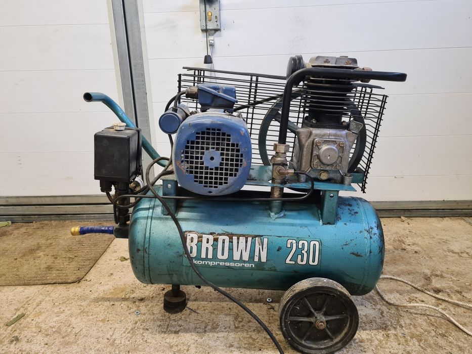 Kompresor sprężarka 230V 50l 8bar Brown