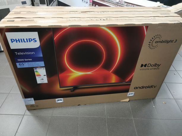 Nowy Philips 65 cali 4k android 3xAmbilight Smart WiFi 65PUS7906/12 gw
