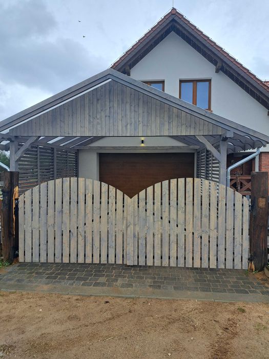 Domy drewniane szkieletowe sauny tarasy altany wiaty ogrody zimowe