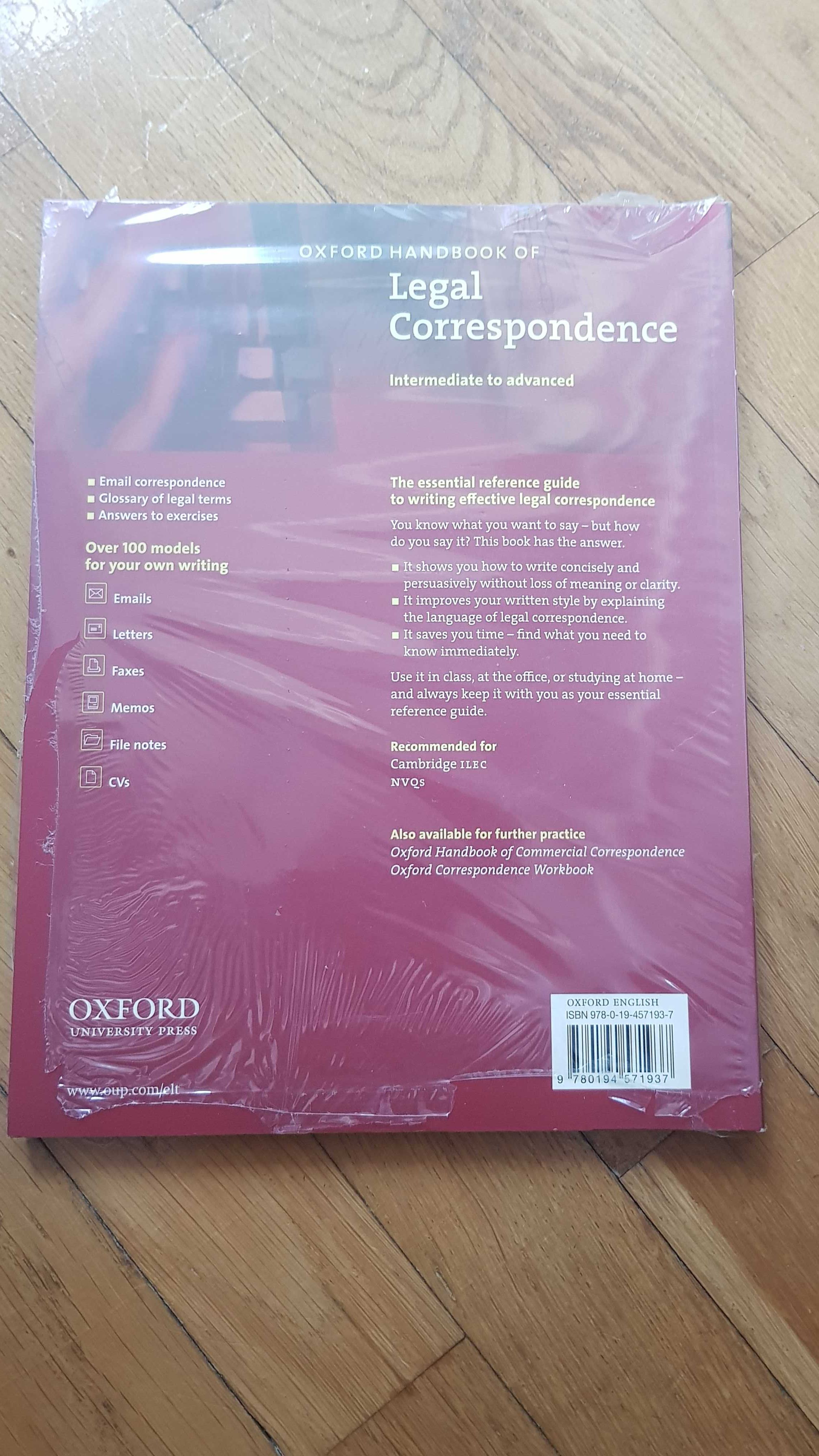 Oxford Handbook of Legal Correspondence - Rupert Haigh