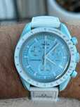 Omega x Swatch Misja do Uranu: Bioceramic Niebiesko-Zielony Kosmos