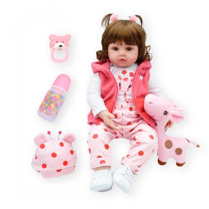 Лялька Реборн Дівчинка (жирафа) зріст 47см