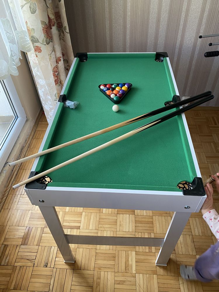 NOWYStół do gier 4 w 1: Piłkarzyki, Bilard, Tenis, Cymbergaj (Krakpol)