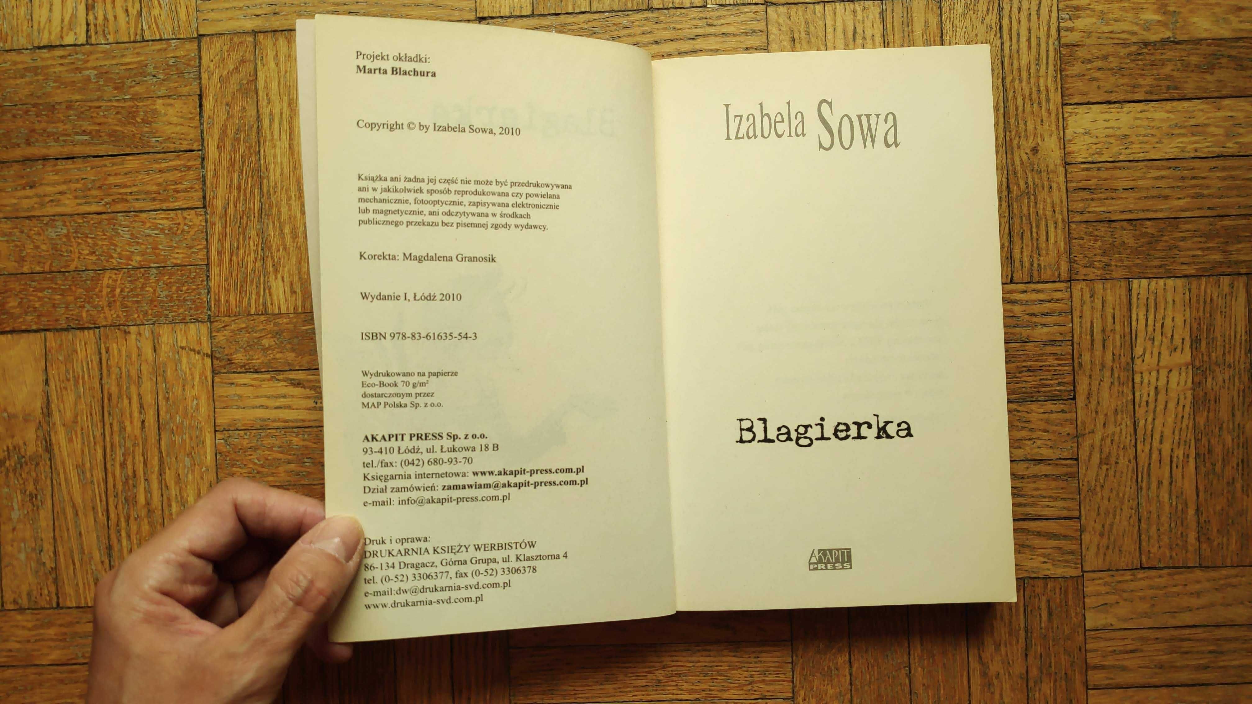 Blagierka, Izabela Sowa