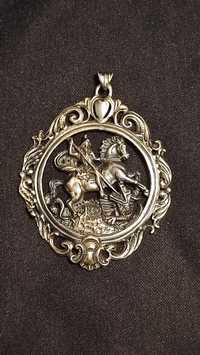 Антикварная католическая медаль