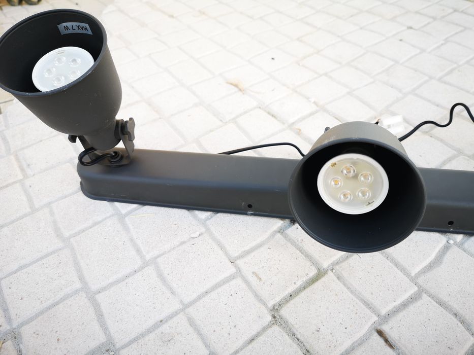 Sistema de trilho 3 lâmpadas