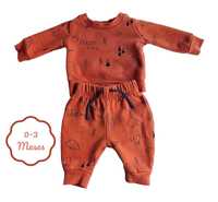 Conjunto Camisola + Calças Laranja Primark 0-3 meses