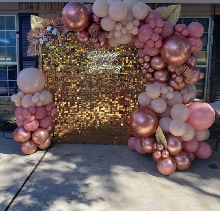 Ścianka z balonów DO 900 złdekoracja ścianka cekinowa panele najtaniej