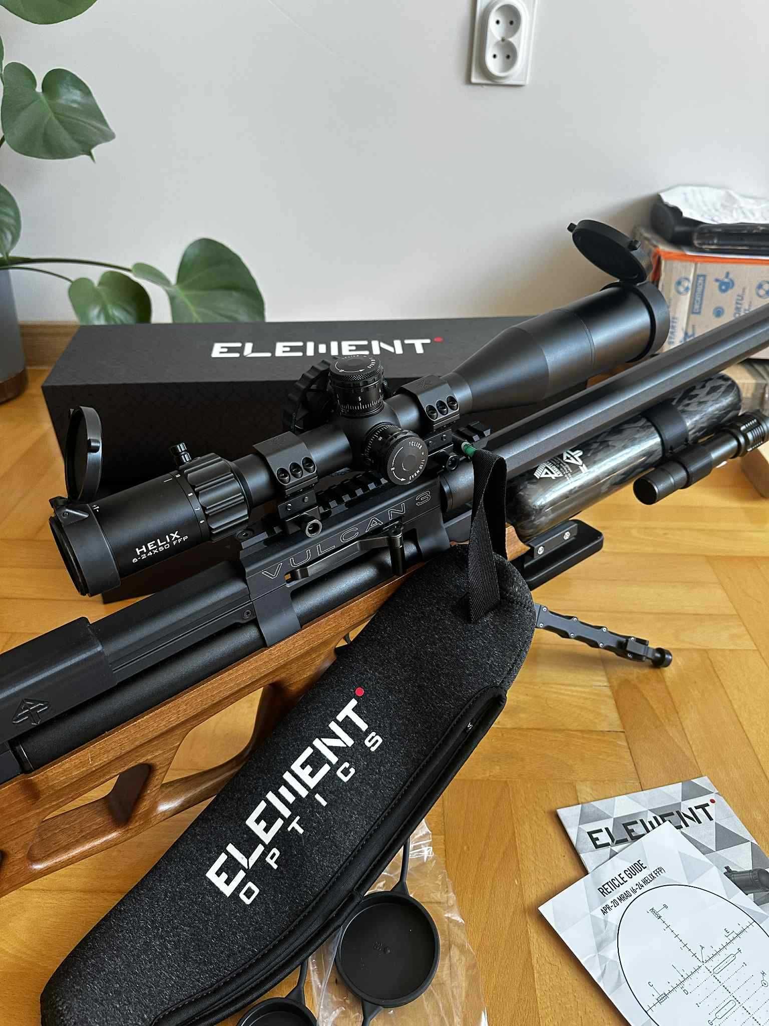 Luneta Element OPTICS HELIX 6-24X50 luneta FFP MRAD Vortex
