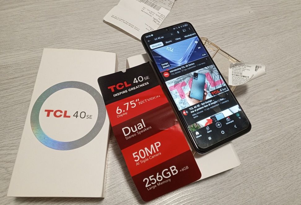 Okazja Telefon Tcl 40Se dual SIM 256GB 6GB Gwarancja 1.5 roku