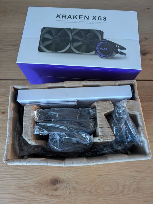 Chłodzenie NZXT Kraken X63 (280mm) - Stan Idealny, Wentylatory NOWE!