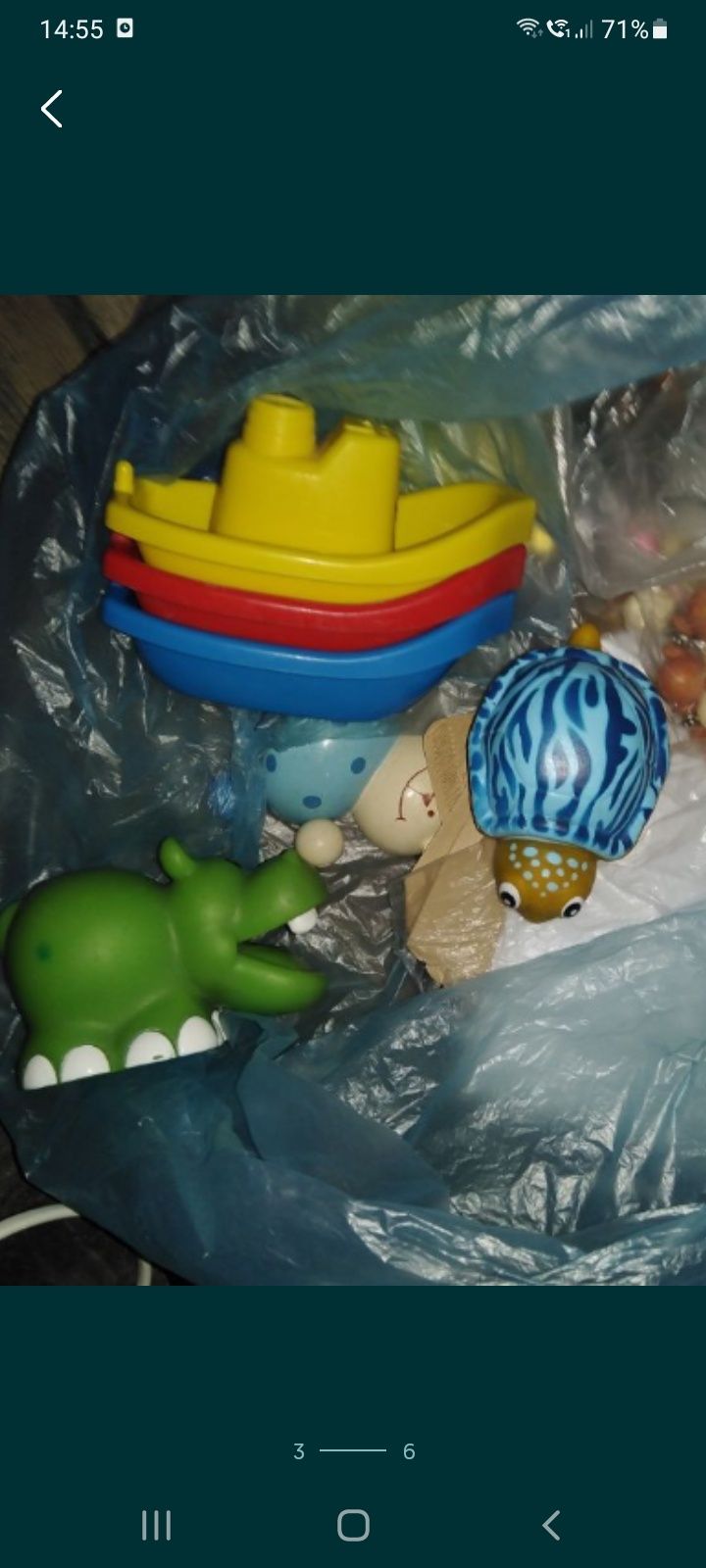 Zabawki gumowe teletubis do wody dla dzieci