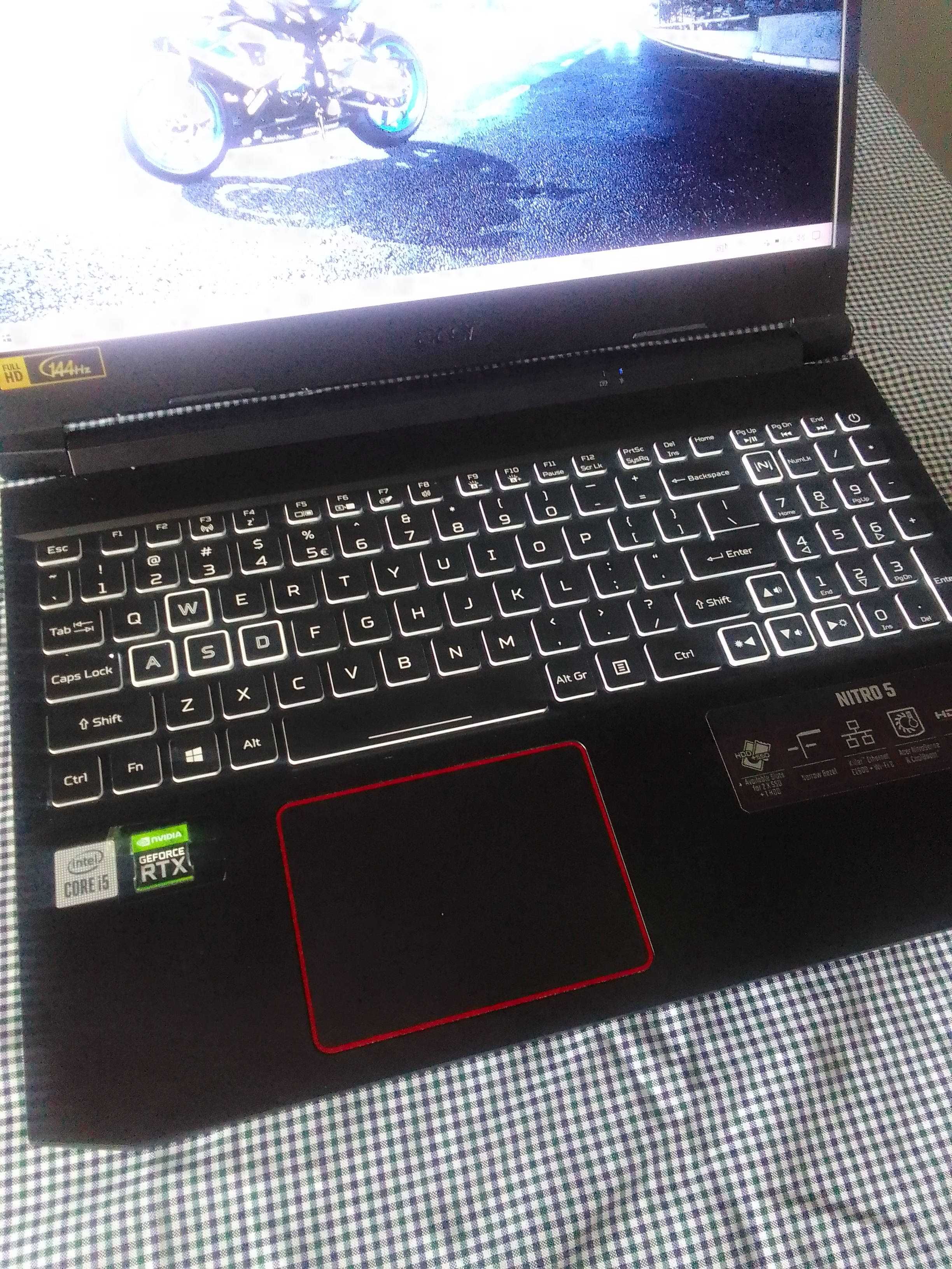 Acer Nitro - RTX 3060, i5, 16GB RAM, SSD, zadbany