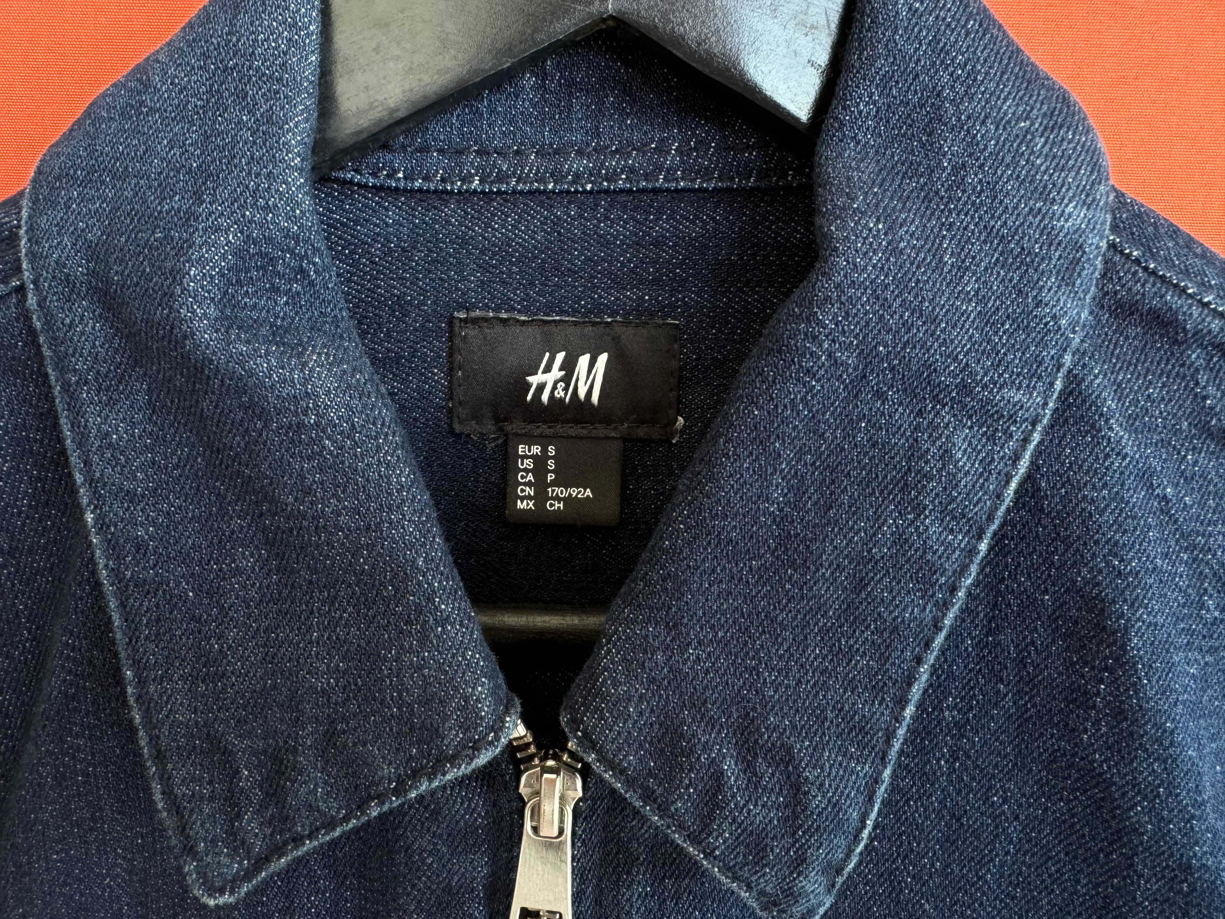 H&M Оригінал чоловіча куртка джинсовка овершот розмір S БУ