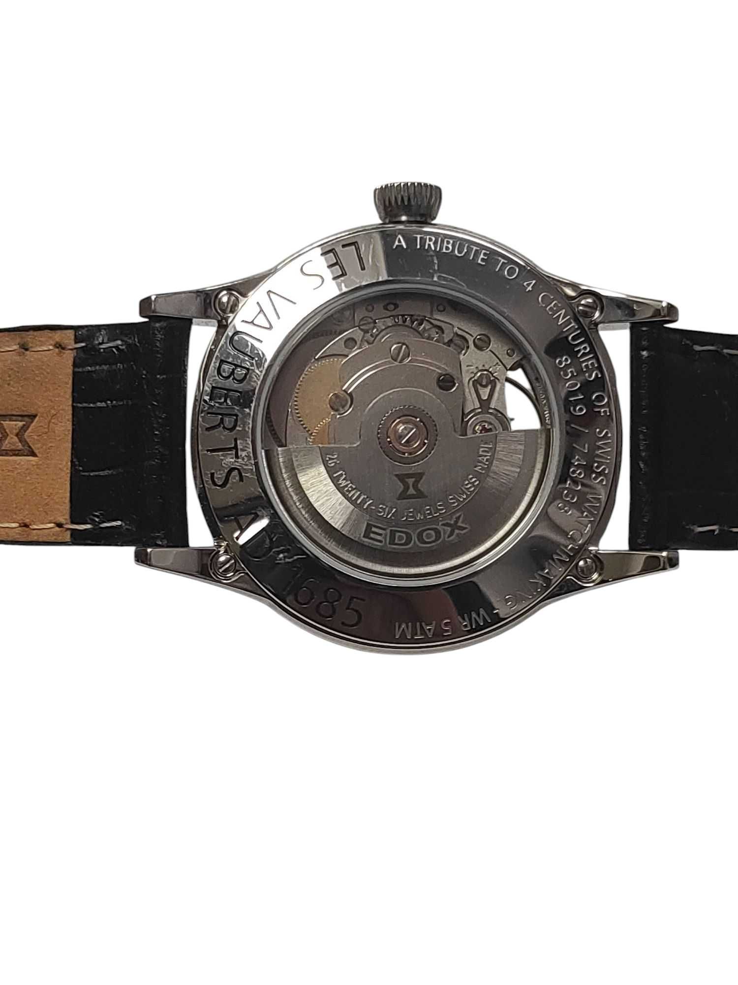 Zegarek Edox Les Vauberts Open Heart Automatic 85019 / 40mm Idealny!