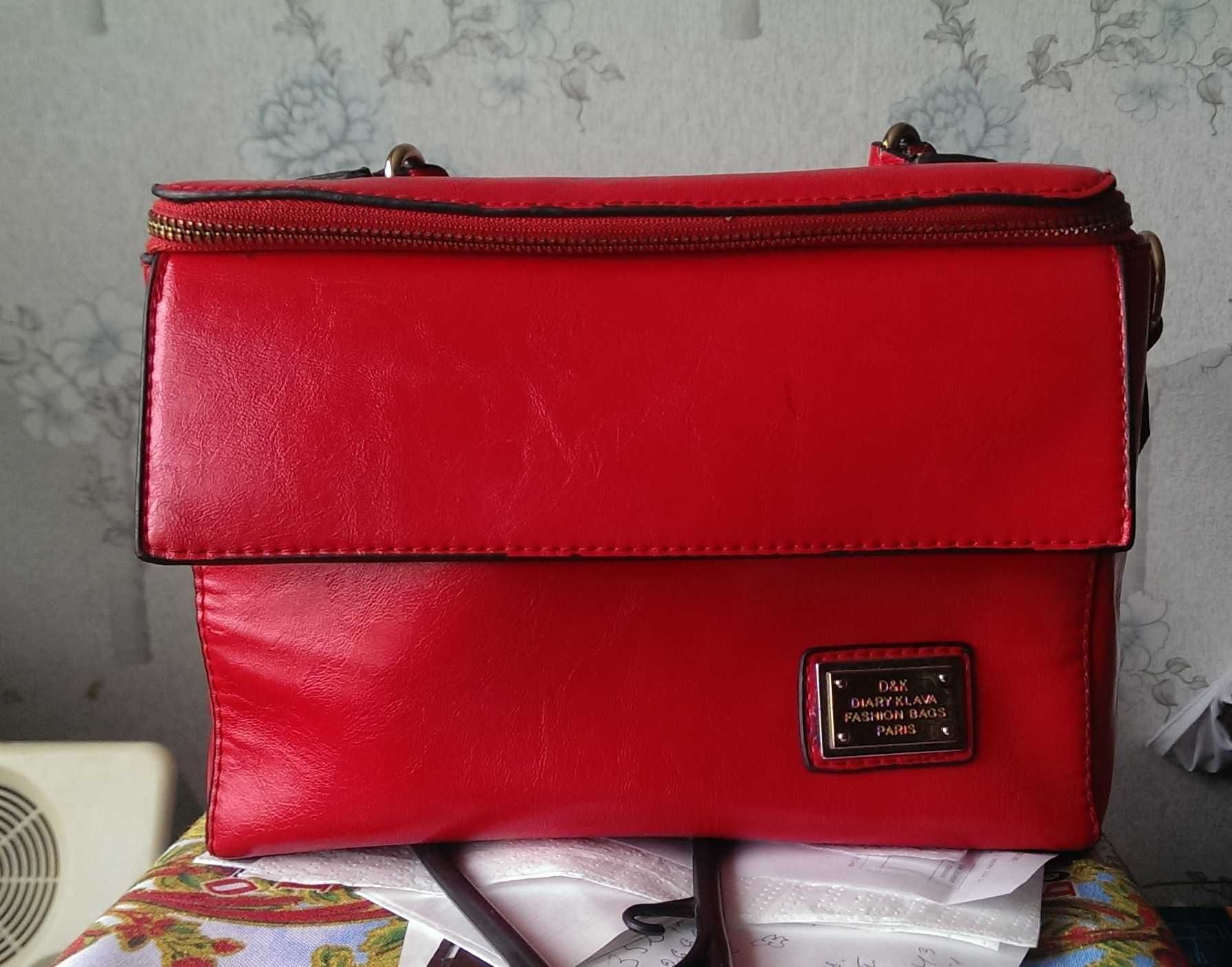 Крассная женская сумочка DIARY KLAVA FASHION BAGS PARIS