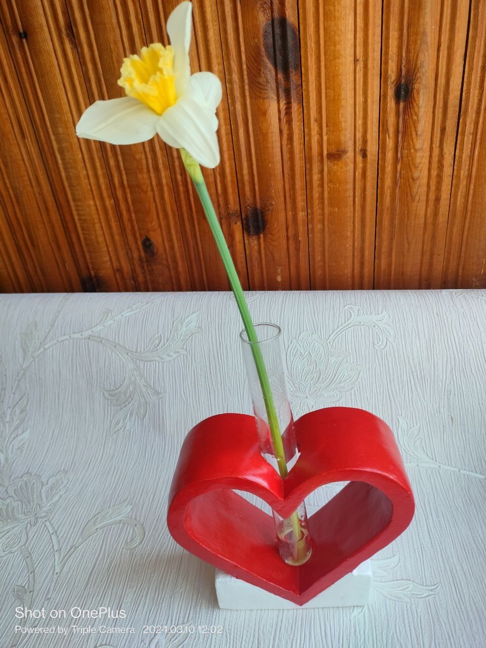 Ваза Сердце (гипс). Неповторимый Подарок !