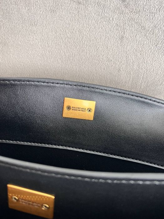 Женская сумка Balenciaga Rodeo Black кожа