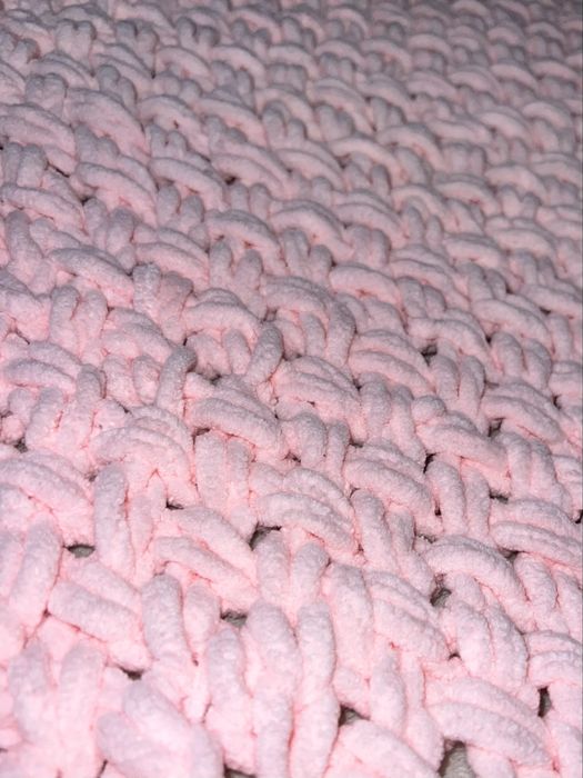 Дитячий плед із алізе пуфі 80х80 см