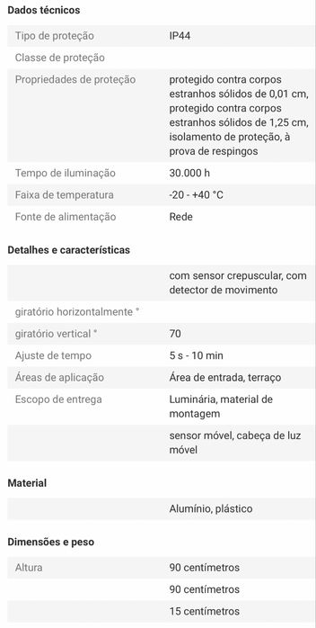 LUZ Sensor de movimento led LED