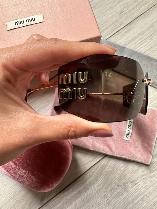 Miu miu okulary brazowe