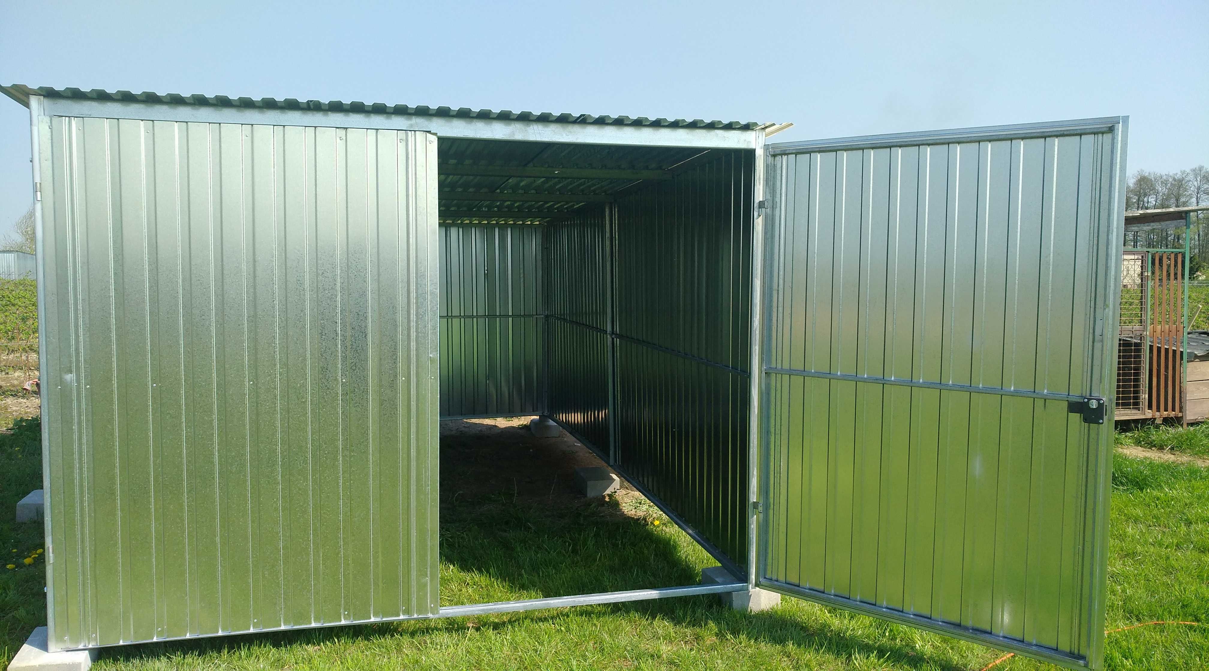 Garaże Blaszane, Blaszak 3x5, Konstrukcja ocynkowana,Szybka realizacja