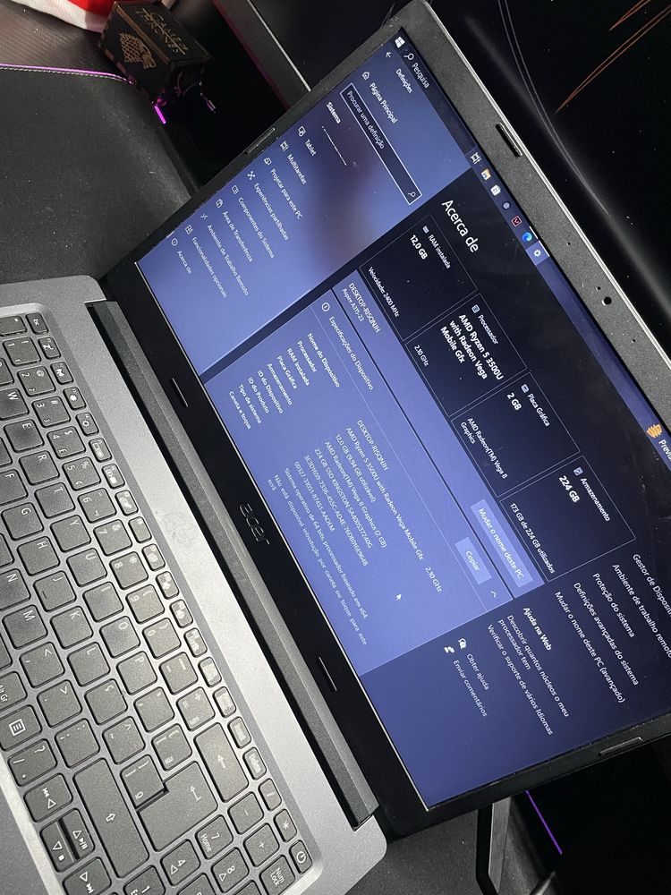 Portátil Acer Aspire 3 com upgrades!!