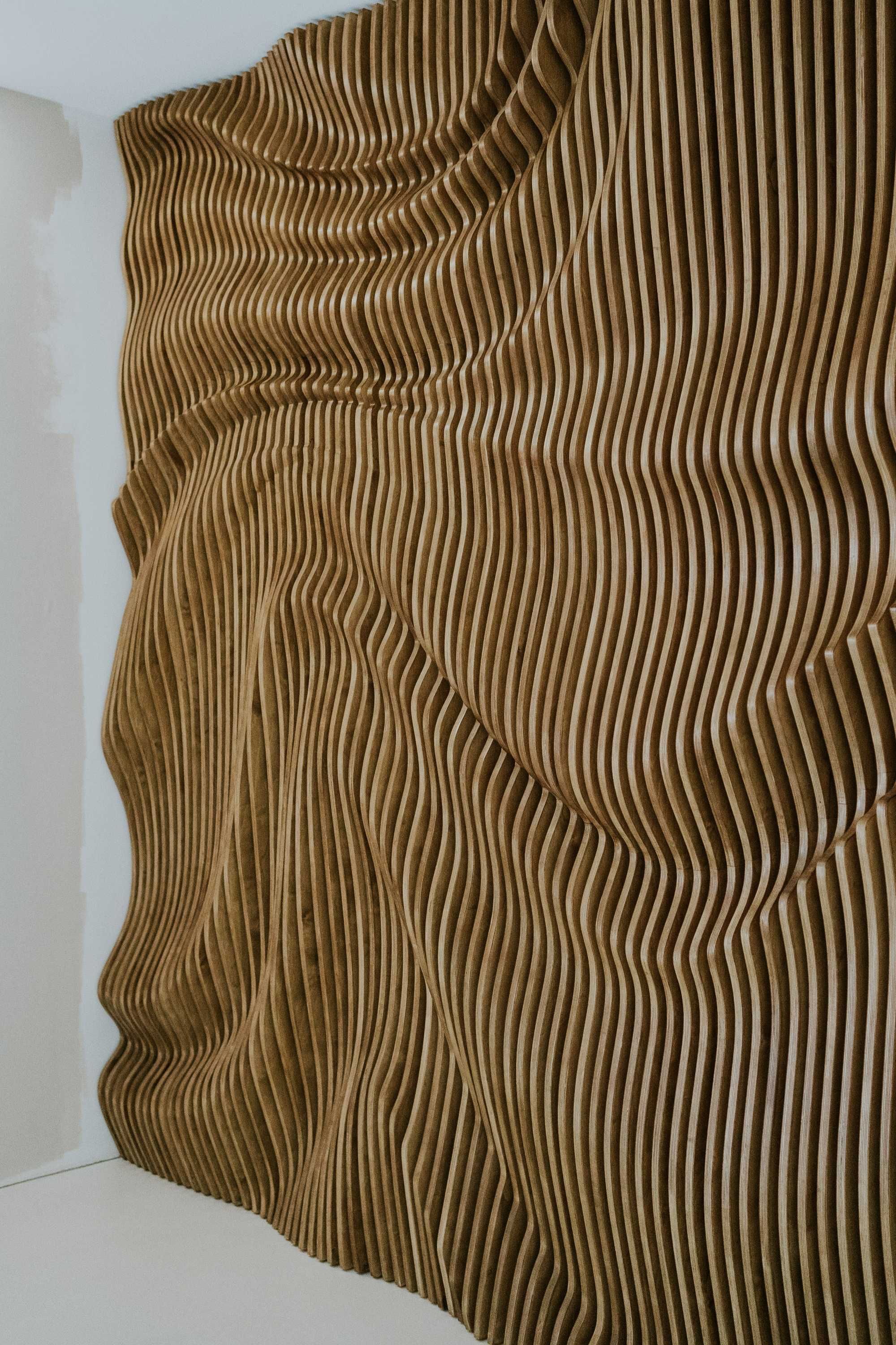 Lamele na wymiar, Lamele 3D, ściana parametryczna