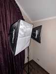 Lampy studyjne softbox cinegen, gratis lampa pierścieniowa