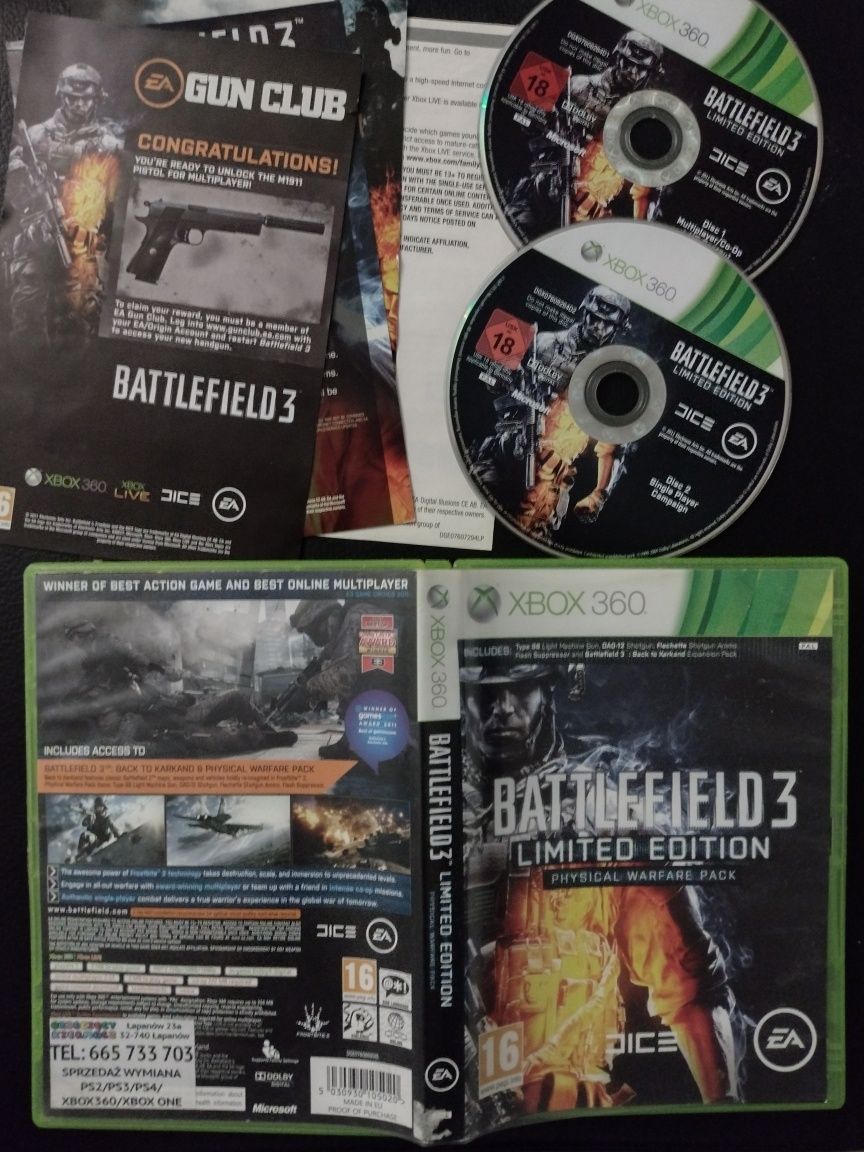 Battlefield 3 Limited Edition + Psychical Warfare Pack Xbox