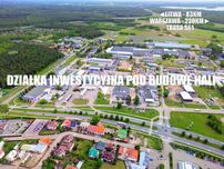 Działka inwestycyjna pod budowę hali.