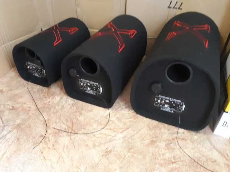 Активный сабвуфер бочка НЧ динамик колонка в авто для дома самбуфер