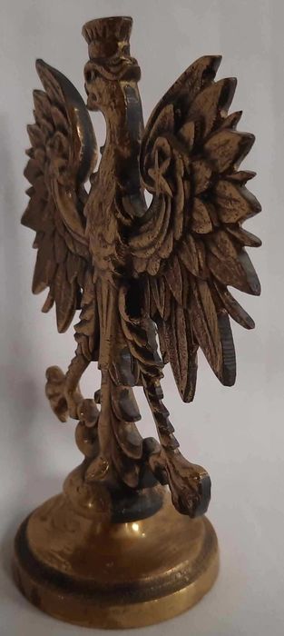 Orzeł w Koronie Statuetka Mosiądz