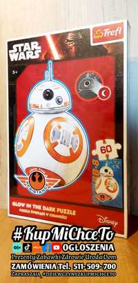 Puzzle Star Wars BB8 60 Świecące KupMiChceTo Prezenty zabawki
