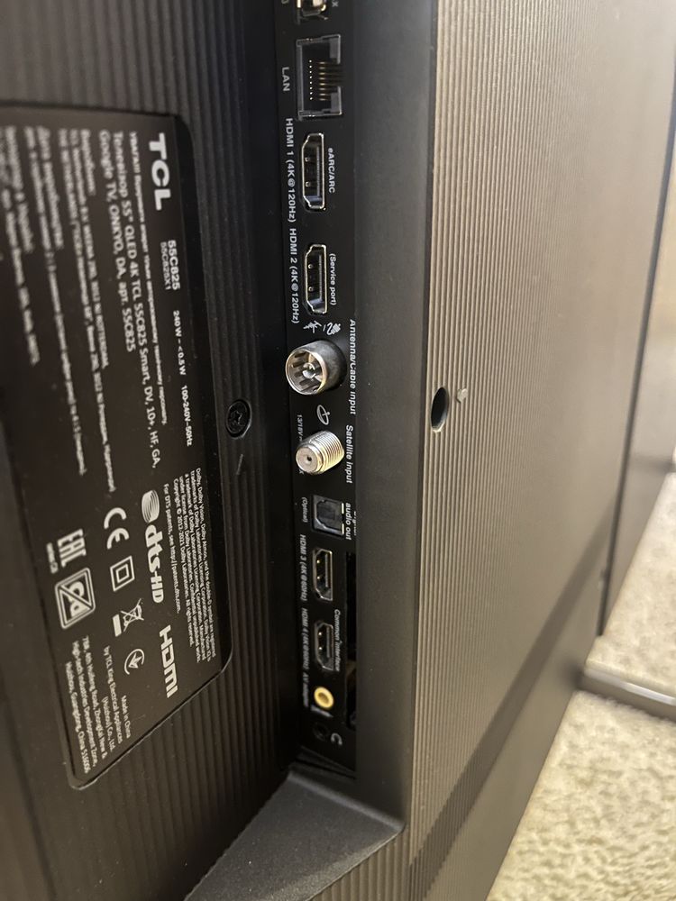 Телевізор  TSL 55C825 4K QLED  Mini LED TV в плівці висока якість