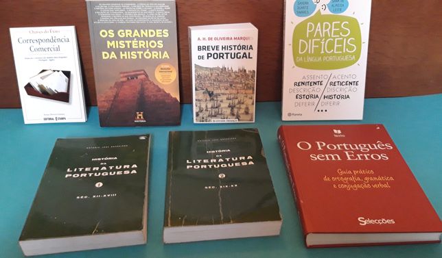 Livros Matemática, Português, História, Literatura