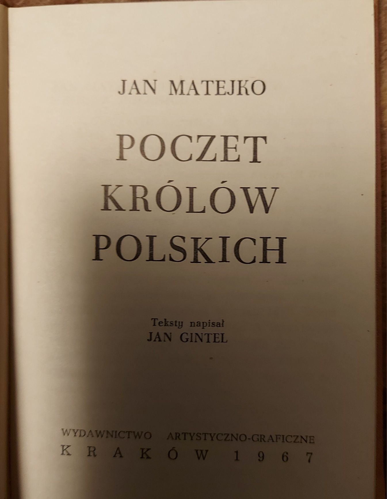 Poczet królów polskich Jan Matejko